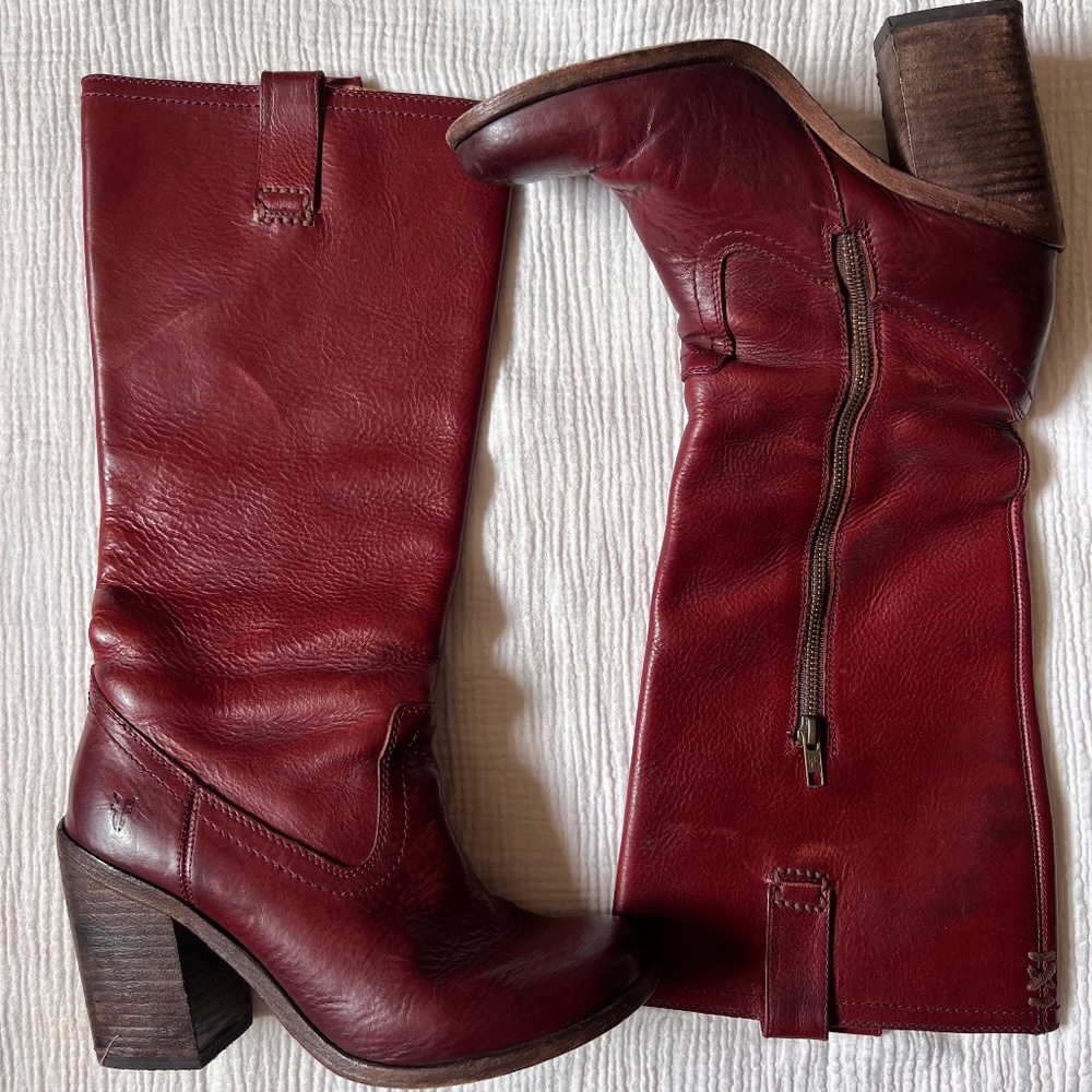 Women’s Frye Alexis Inside Zip Motorcycle Boot EUC 9.5 B